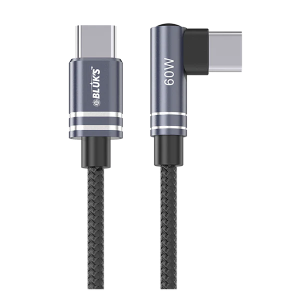 Bluks BX-461 60W Fast Charging Sync & Data Cable – Type-C PD High-Speed Charge & Transfer