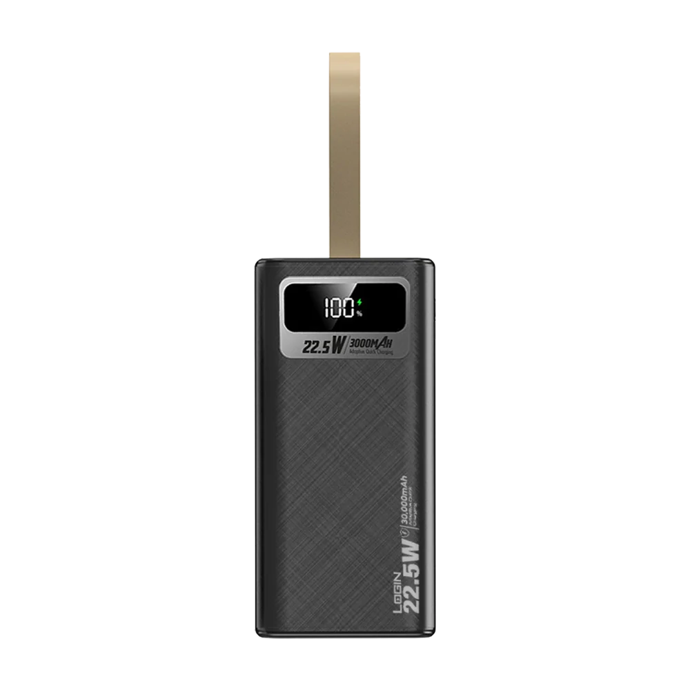 Login L-710 30000 AMH  Power Bank – High-Capacity Fast Charging Portable Power Bank