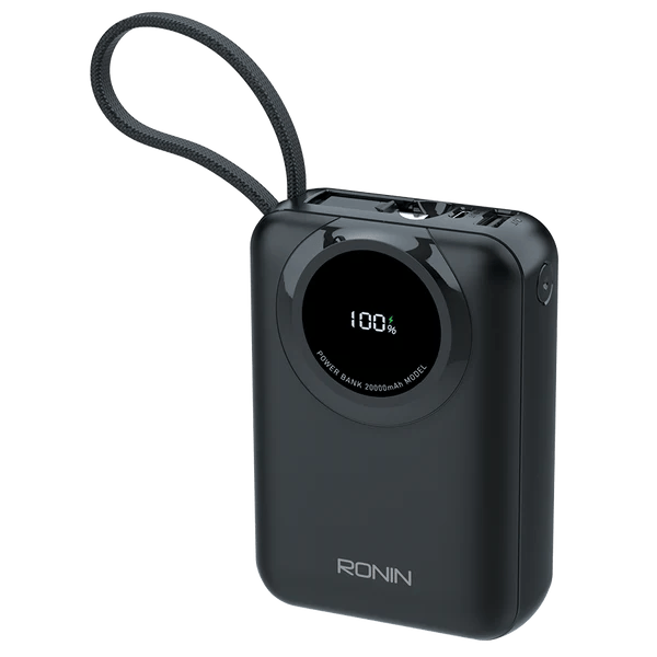Ronin 20,000mAh Powerbank model R-4040 ZAPSTER  – High-Capacity Fast Charging Portable Battery