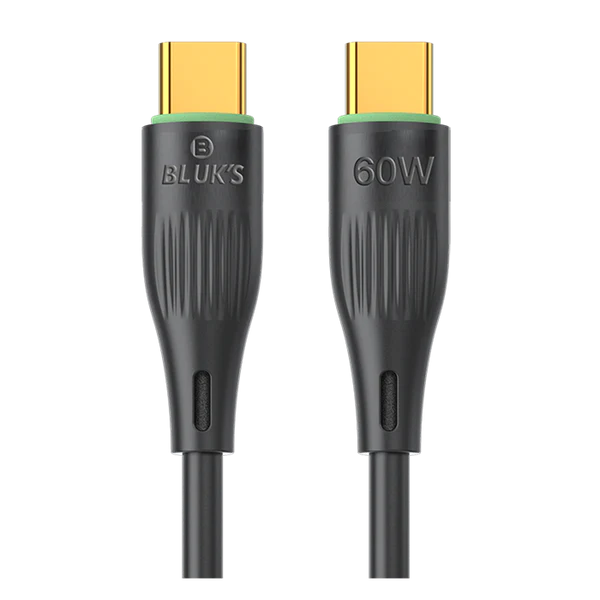 Bluks BX-451 60W Fast Charging Sync & Data Cable – Type-C PD High-Speed Charge & Transfer