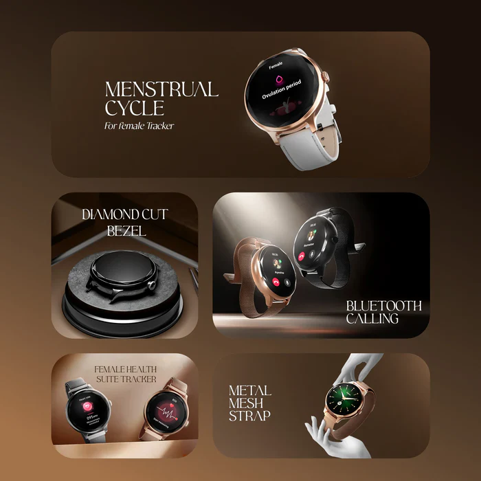 Zero Jewel Smartwatch – Elegant Fitness & Smart Wearable