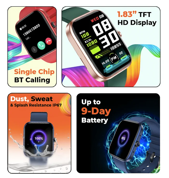 ZERO Ignite Smartwatch – Advanced Fitness & Smart Wearable