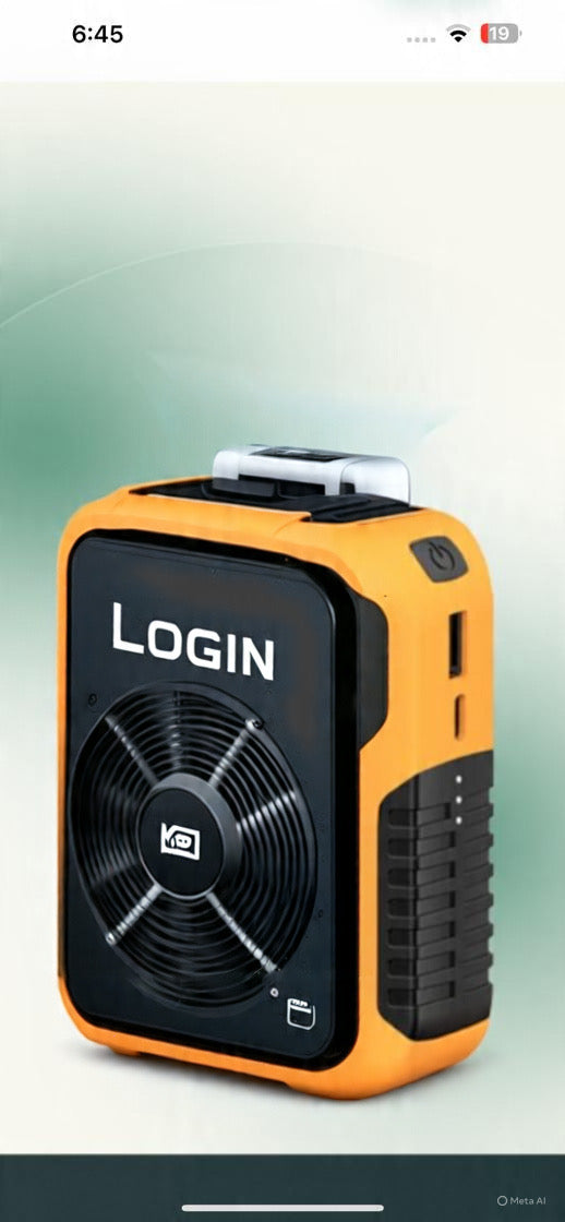 Login LT-P1 Cooling Fan Power Bank  50000 – Portable Power Bank with Built-In Cooling Fan