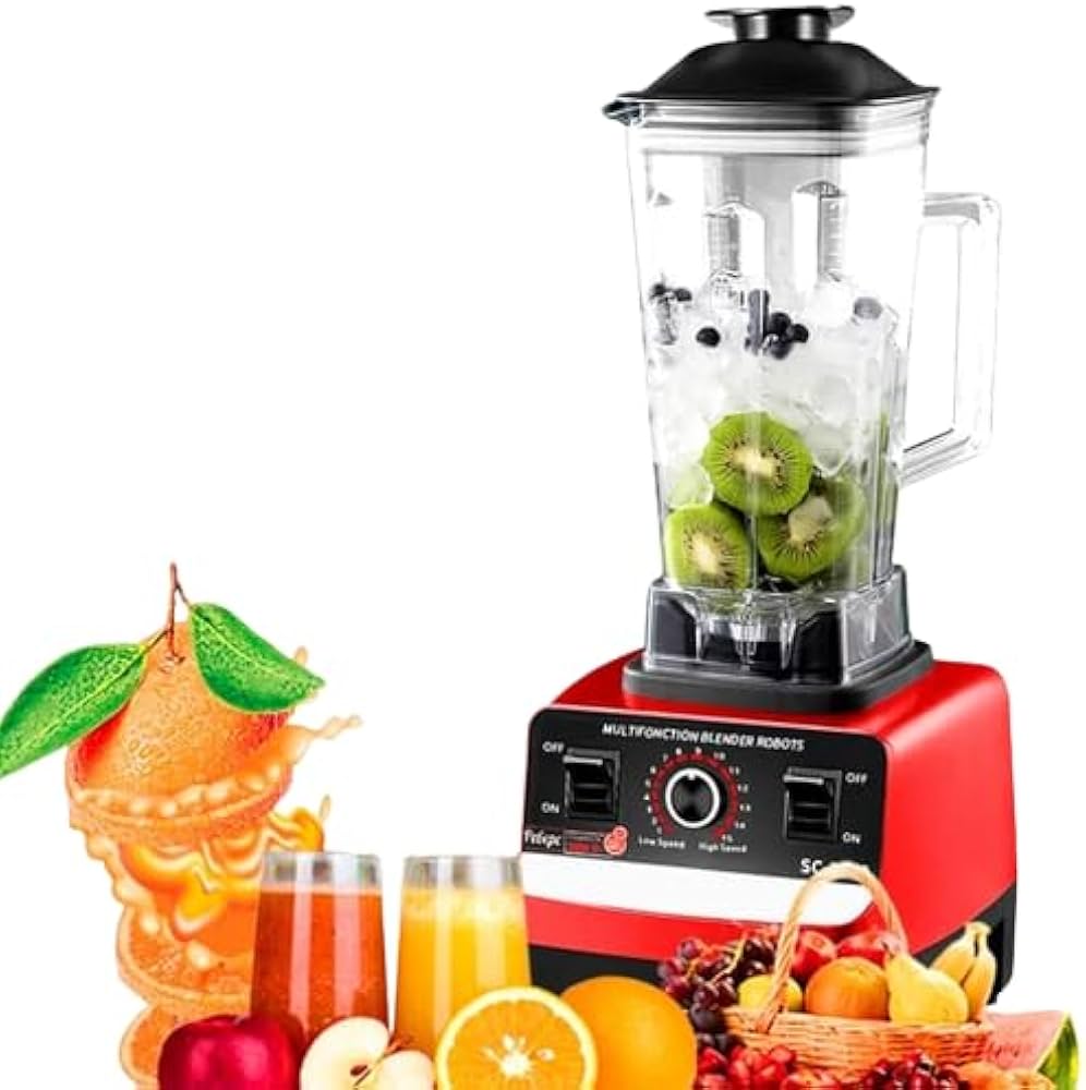 Silver Crest 2-in-1 Juicer Blender Machine – 4500W Powerful Motor, 2L Jug & 700ml Grinder