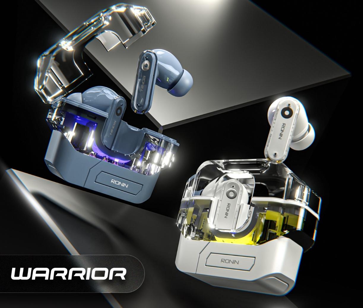 RONIN R-7105Warrior Earbuds – True Wireless Bluetooth Earbuds with Hi-Fi Sound & Deep Bass