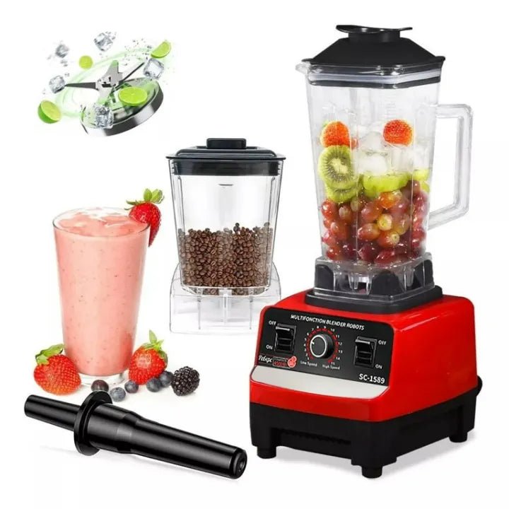 Silver Crest 2-in-1 Juicer Blender Machine – 4500W Powerful Motor, 2L Jug & 700ml Grinder