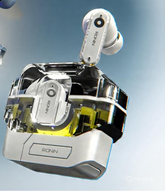 RONIN R-7105Warrior Earbuds – True Wireless Bluetooth Earbuds with Hi-Fi Sound & Deep Bass